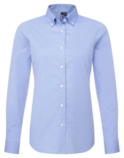 Supreme’ Oxford Women’s Long Sleeve Shirt – Premier in Oxford Blue