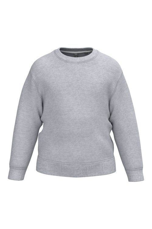 Recyceltes Kinder-Sweatshirt mit Rundhalsausschnitt K4043 – Kariban in Oxford Grey