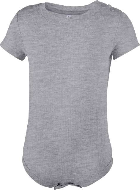 Babies' Short-Sleeved Bodysuit – Kariban in Oxford Grey
