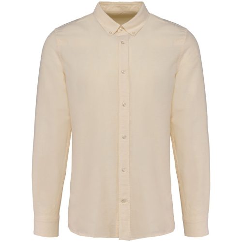 Oxford-Herrenhemd mit langen Ärmeln PK503 – Kariban Premium in Oxford Yellow