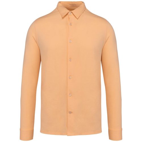 Herrenhemd aus Jersey NS510 – Native Spirit in Pastel Apricot