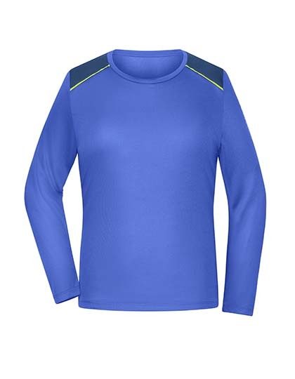 Ladies´ Running Shirt Longsleeve – Daiber in Peacock Blue