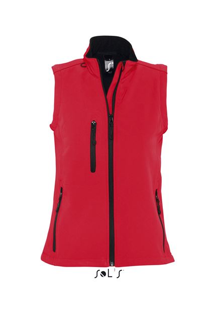 Sol's Rallye Women - Sleeveless Softshell Jacket – SOL'S in Pepper Red