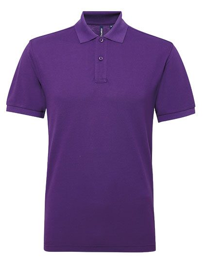 Men´s Polycotton Blend Polo – Asquith & Fox in Purple