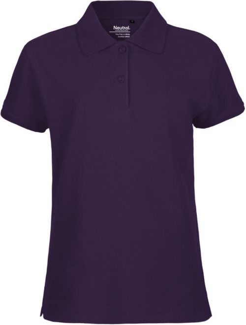 Damen Bio Piqué Polo O 22980 – Neutral in Purple
