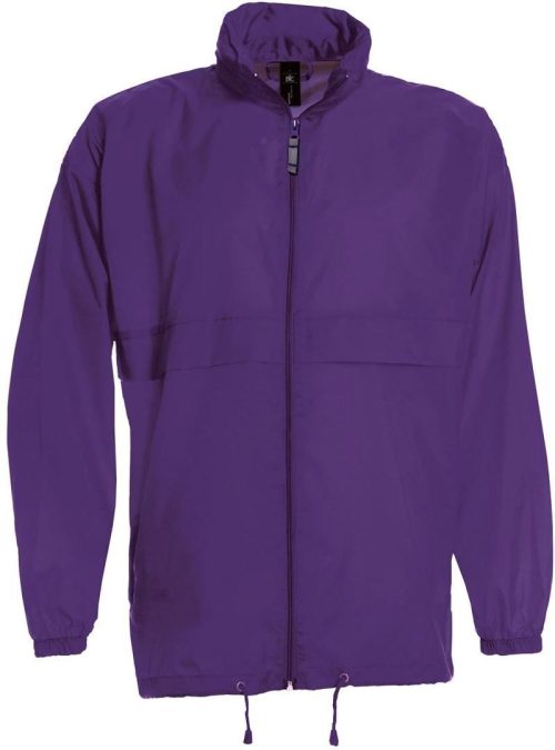 Ungefütterter Windbreaker Sirocco – B&C in Purple