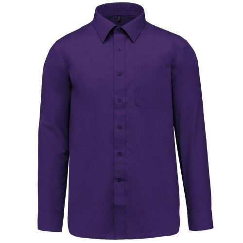 Popeline Hemd "Jofrey" langarm K 545 – Kariban in Purple