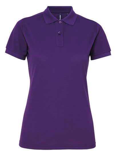 Women´s Polycotton Blend Polo – Asquith & Fox in Purple