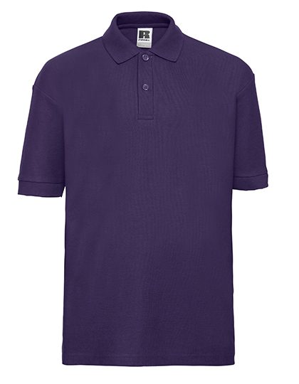 Kids Classic Polycotton Polo – Russell Athletic in Purple