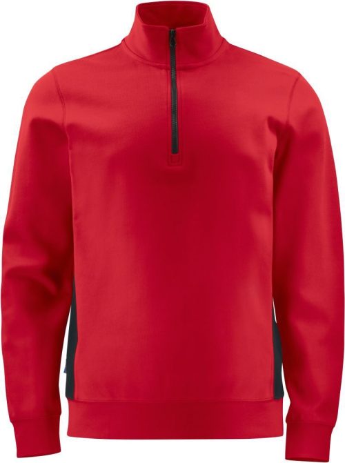 Schwerer Doubleface Workwear Sweater mit 1/4 Zip 2128 Sweatshirt 1/2 Zip – ProJob in Red