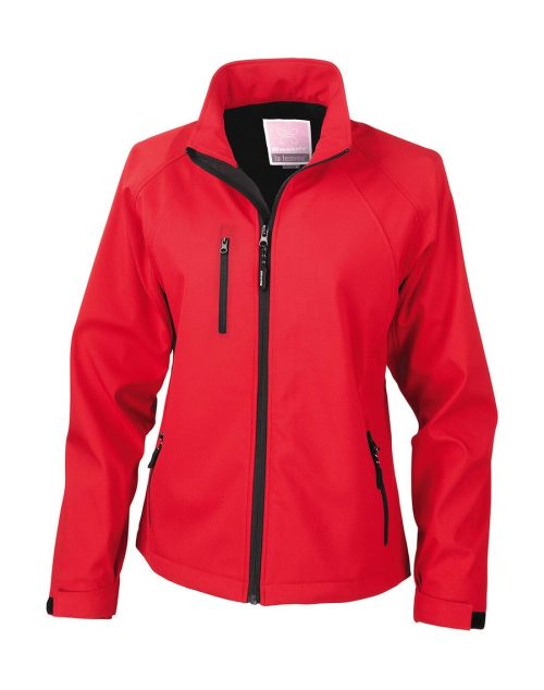 Damen 2-Lagen Softshell Jacke R 128F – Result in Red