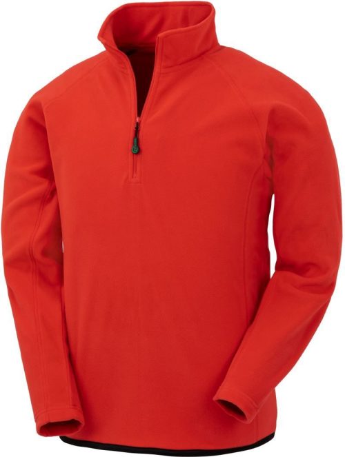 Microfleece Pullover mit 1/4 Zip R 905X – Result in Red