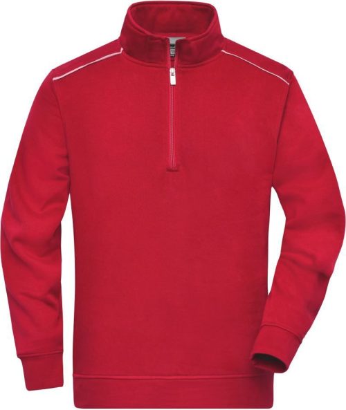 Workwear Sweater 1/4 Zip - Solid JN 895 – Daiber in Red
