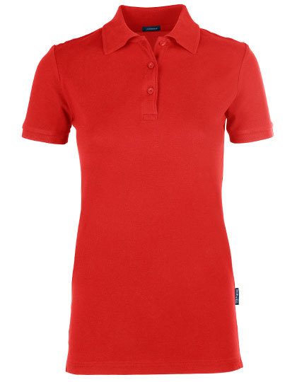 Women´s Luxury Stretch Polo – HRM in Red