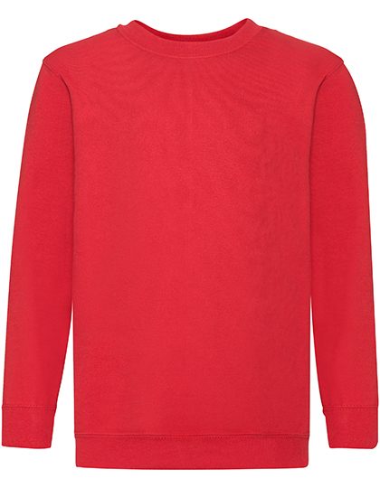 Kids´ Classic Set-In Sweat – Fruit of the Loom in Red