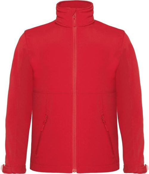 Kinder 3-Lagen Softshell Jacke Hooded Softshell /kids – B&C in Red