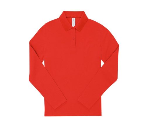 MY POLO 210 Damen mit langen Ärmeln PW464 – B&C in Red