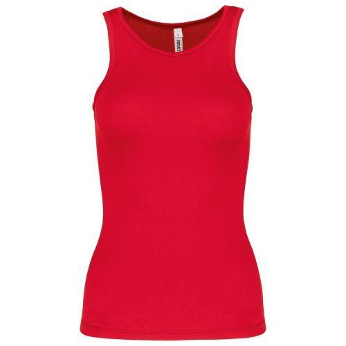 Damen Basic Sport Funktionsshirt ärmellos PA442 – Proact in Red