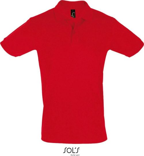 Herren Piqué Polo Perfect Men – SOL'S in Red