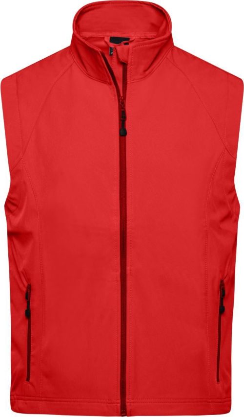 Herren 3-Lagen Softshell Gilet JN 1022 – Daiber in Red