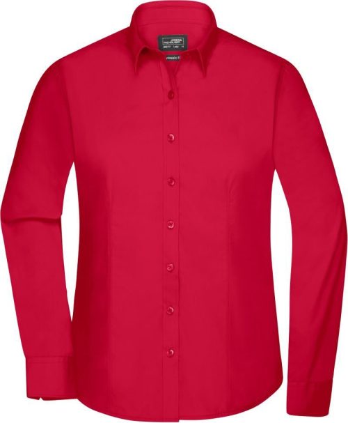 Popeline Bluse langarm JN 677 – Daiber in Red