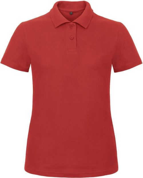 Damen Piqué Polo ID.001 /women – B&C in Red