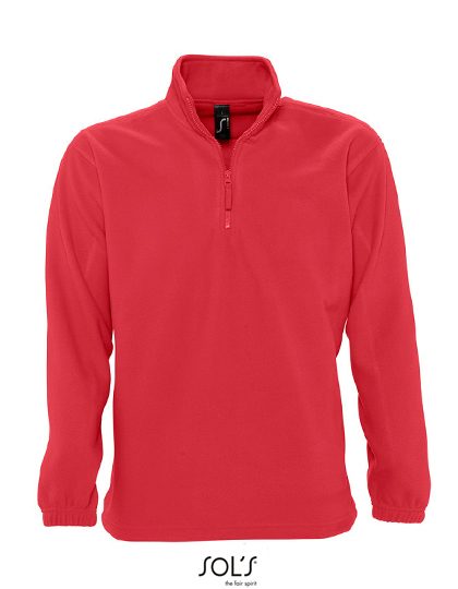 Half-Zip Fleece Ness – SOL´S in Red