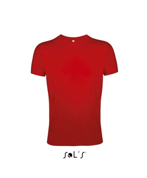 Sol's Regent Fit - Men’s Round Neck Close Fitting T-Shirt – SOL'S in Red