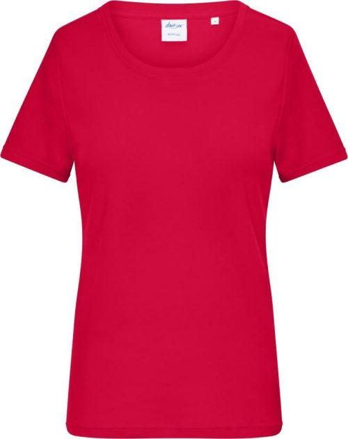 Damen Bio Feinripp T-Shirt 8039 – Daiber in Red
