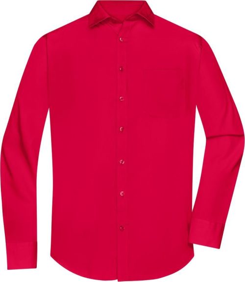 Popeline Hemd langarm JN 678 – Daiber in Red