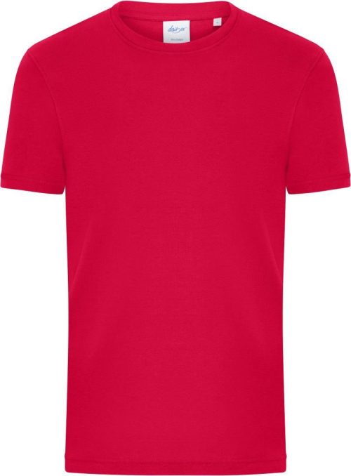 Herren Bio Feinripp T-Shirt 8040 – Daiber in Red