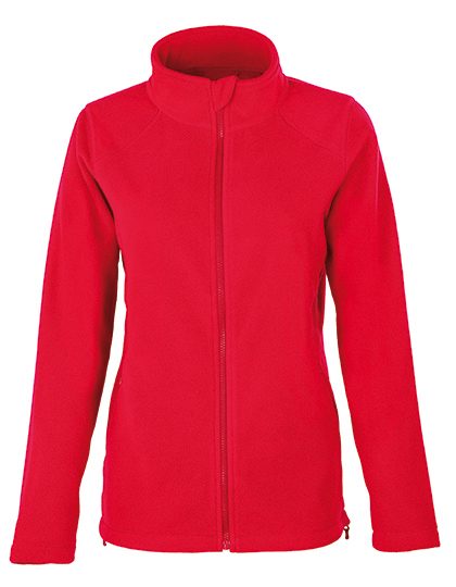 Women´s Full- Zip Fleece Jacket – HRM in Red
