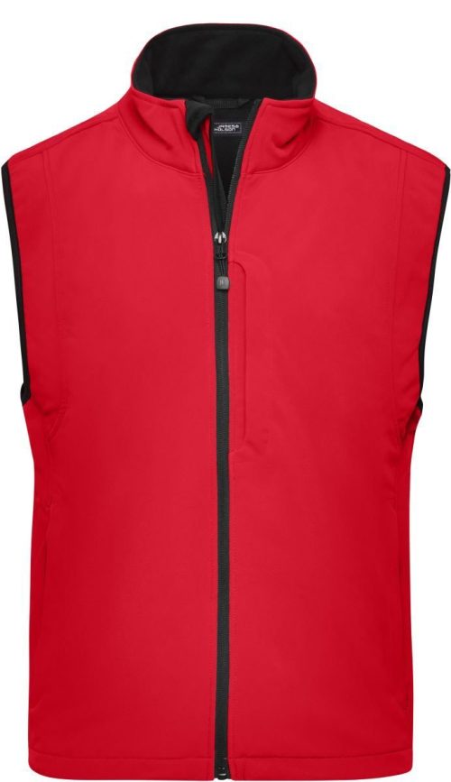 Herren 3-Lagen Softshell Gilet JN 136 – Daiber in Red