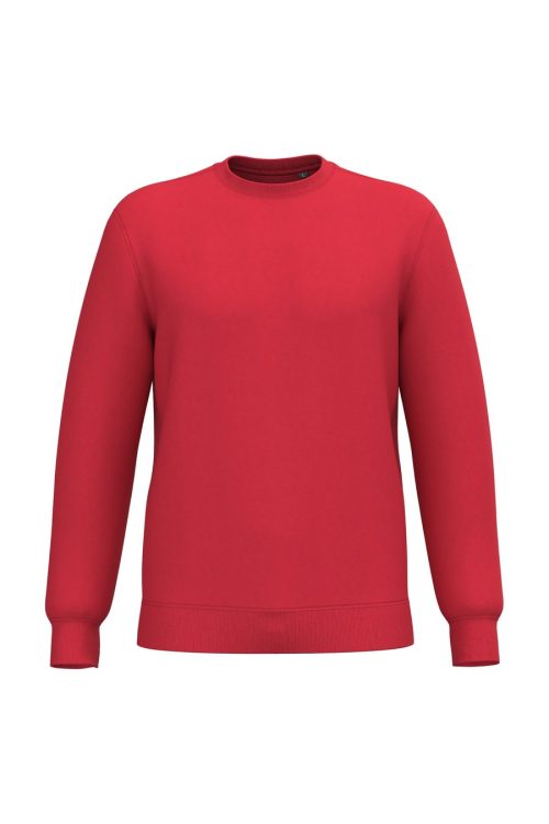 Recyceltes Unisex-Sweatshirt mit Rundhalsausschnitt K4040 – Kariban in Red