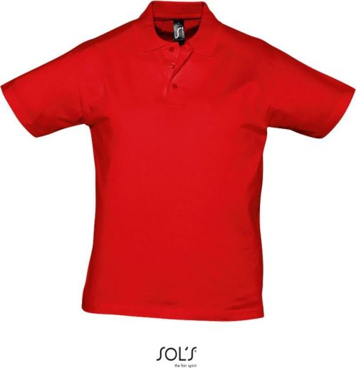 Herren Jersey Polo Prescott Men – SOL'S in Red