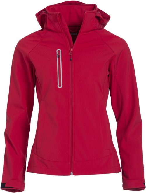 Damen 3-Lagen Softshell Jacke Milford Jacket Women – Clique in Red