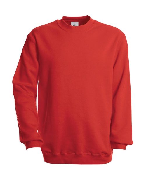 Crew Neck Sweatshirt Set In WU600 – B&C in Red