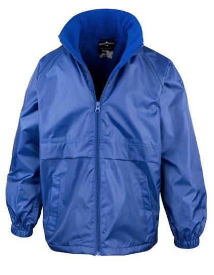 Junior Microfleece Lined Jacket – Result Core in Royal