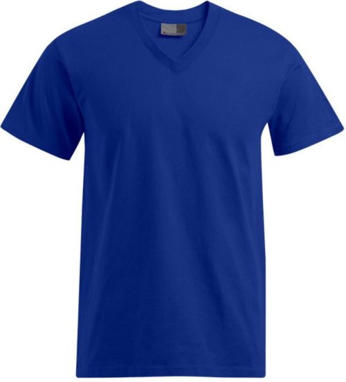 Herren Premium V-Ausschnitt T-Shirt 3025 – Promodoro in Royal