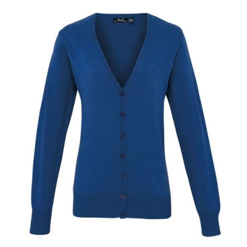 Women's Button-Through Knitted Cardigan – Premier in Royal