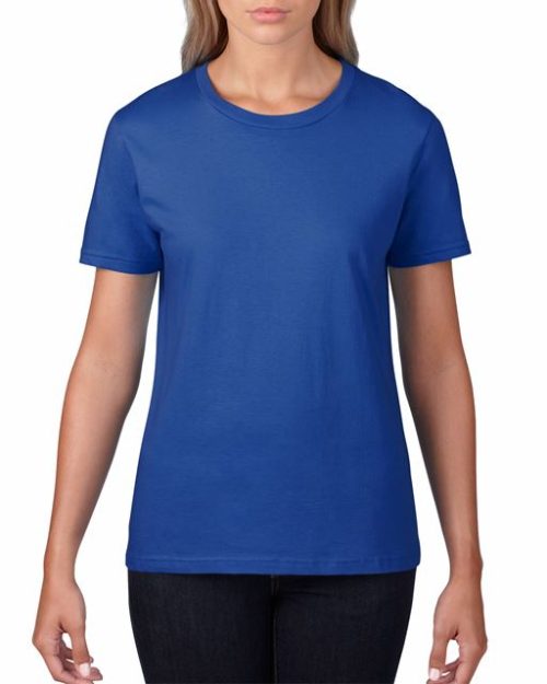 Premium Cotton® Ladies' T-Shirt – Gildan in Royal