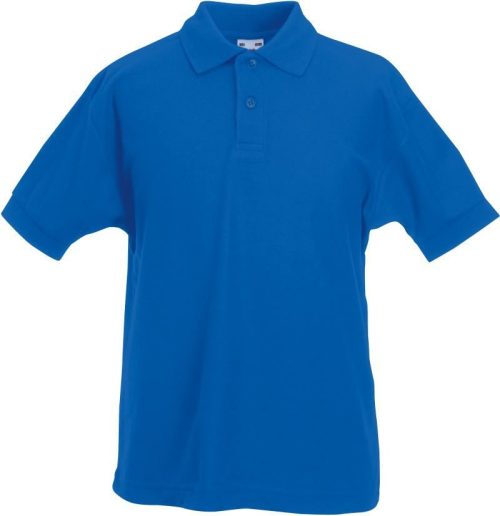 Kinder Piqué Polo Kids 65/35 Polo – Fruit of the Loom in Royal Blue