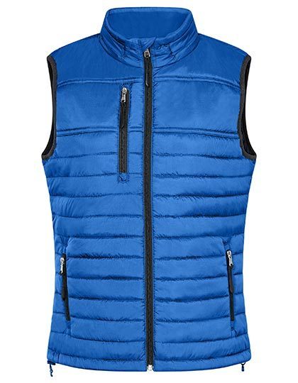 Women´s Hooded Performance Body Warmer – HRM in Royal Blue