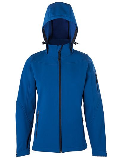 Women´s Hooded Soft-Shell Jacket – HRM in Royal Blue