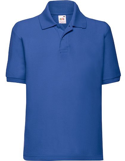 Kids´ 65/35 Polo – Fruit of the Loom in Royal Blue