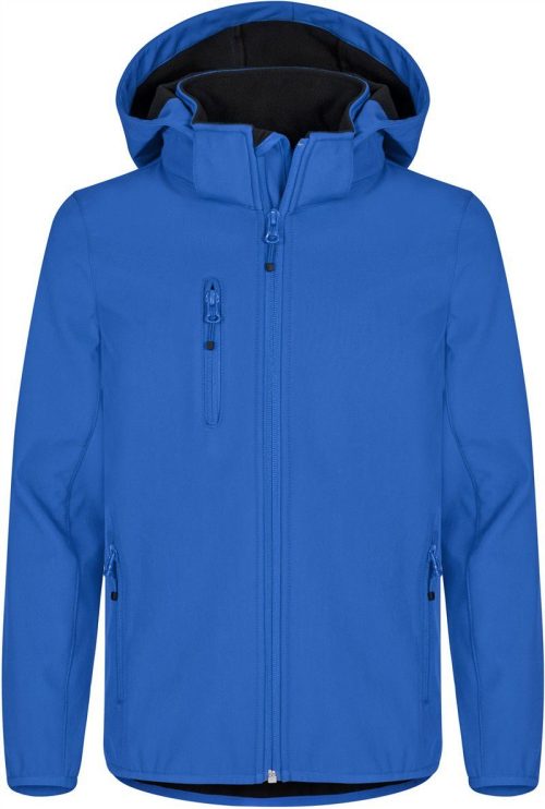 Kinder 3-Lagen Kapuzen Softshell Jacke Classic Softshell Jkt Jr – Clique in Royal Blue