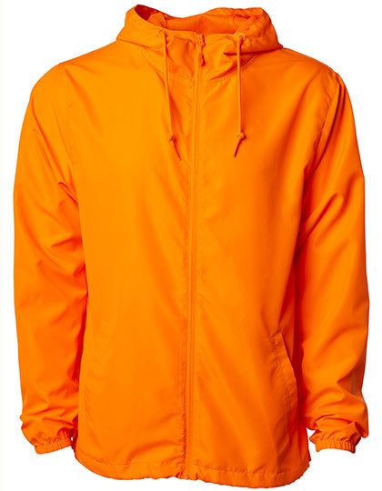 Unisex Lightweight Windbreaker Jacket – Independent in Safety Orange/Safety Orange/Safety Orange