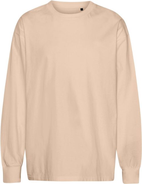 Oversize Bio IC T-Shirt langarm "Tiger" T 60050 – Neutral in Sand