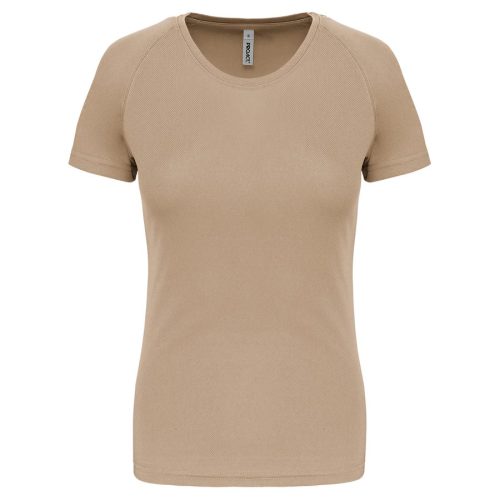 Damen Basic Sport Funktionsshirt Kurzarm PA439 – Proact in Sand