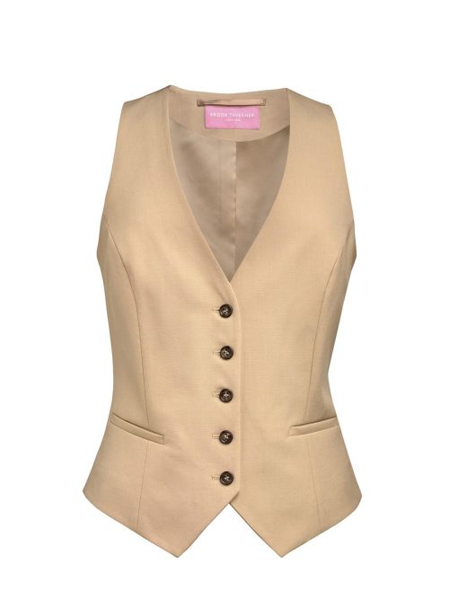 Damenweste Beatrice taillierter Schnitt 2391 – Brook Taverner in Sand